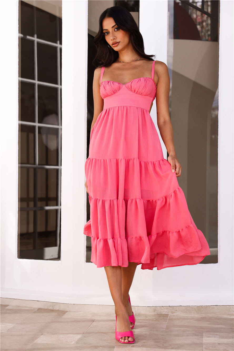 Rosalia Midi Elbise — Barzello