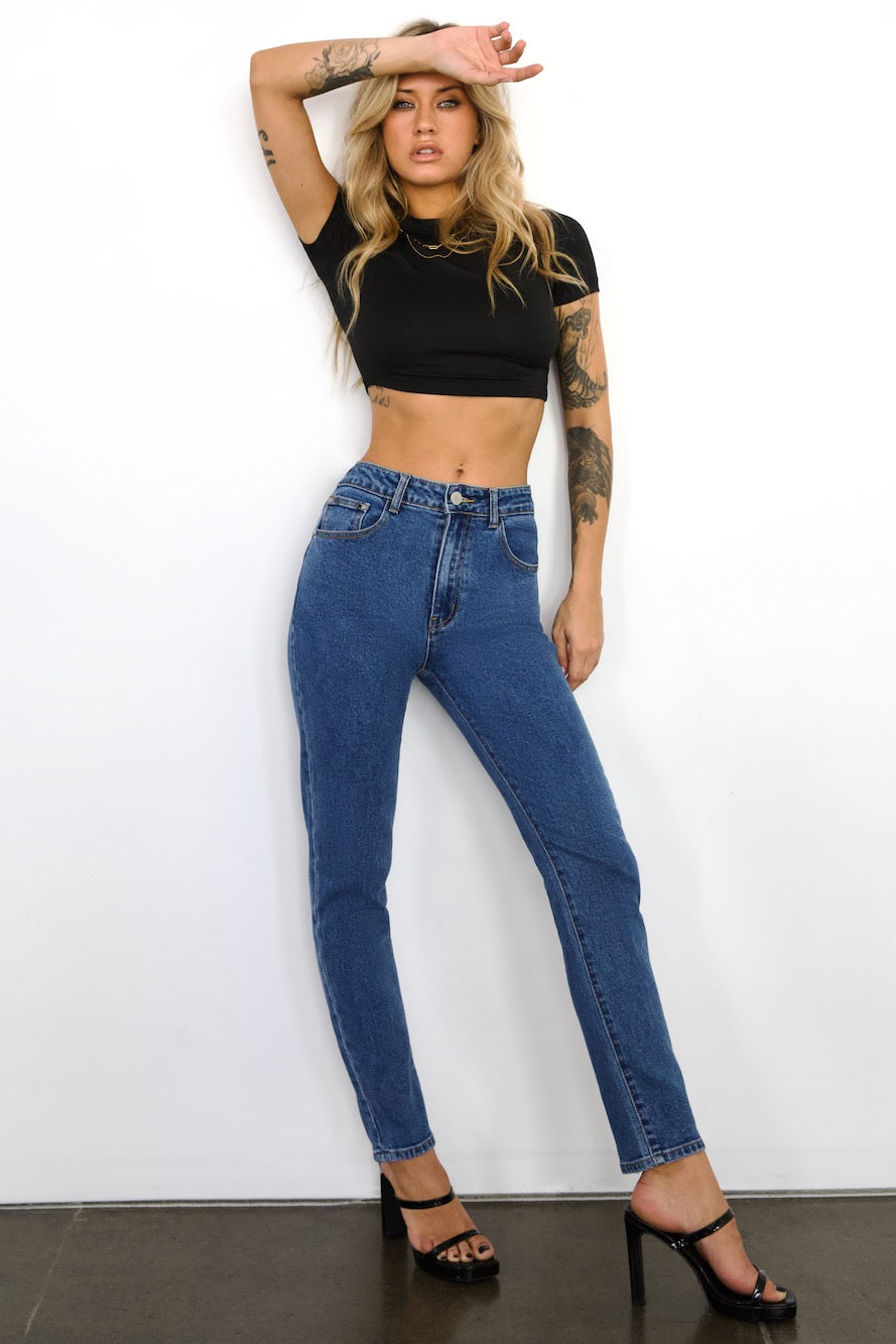 Rosalind Denim Üst — Barzello