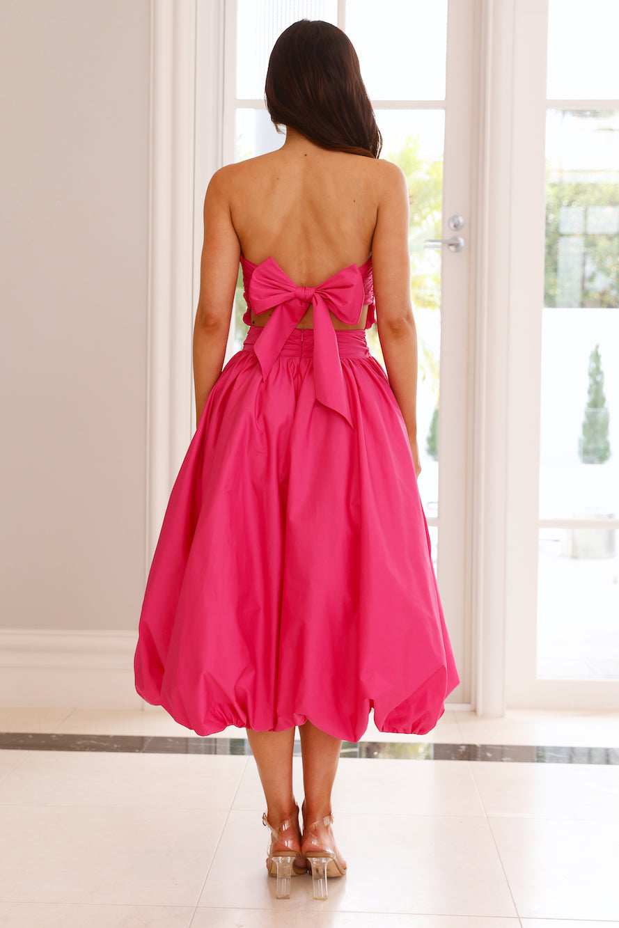 Straplez Midi Elbise — Barzello