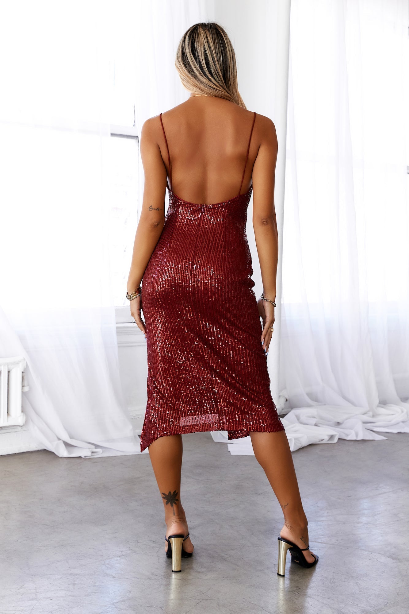 Ursula Payet Midi Elbise — Barzello