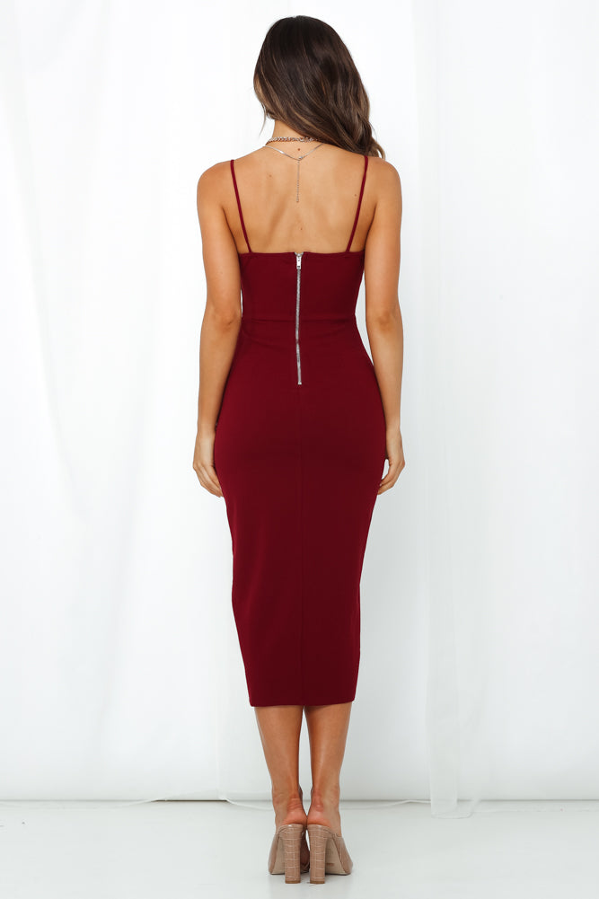 Valentina Krep Midi Elbise — Barzello