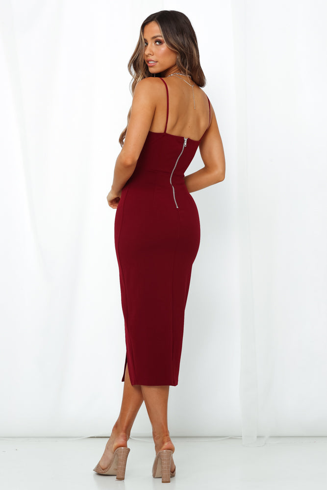 Valentina Krep Midi Elbise — Barzello