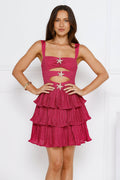 Verona Katlı Mini Elbise — Barzello