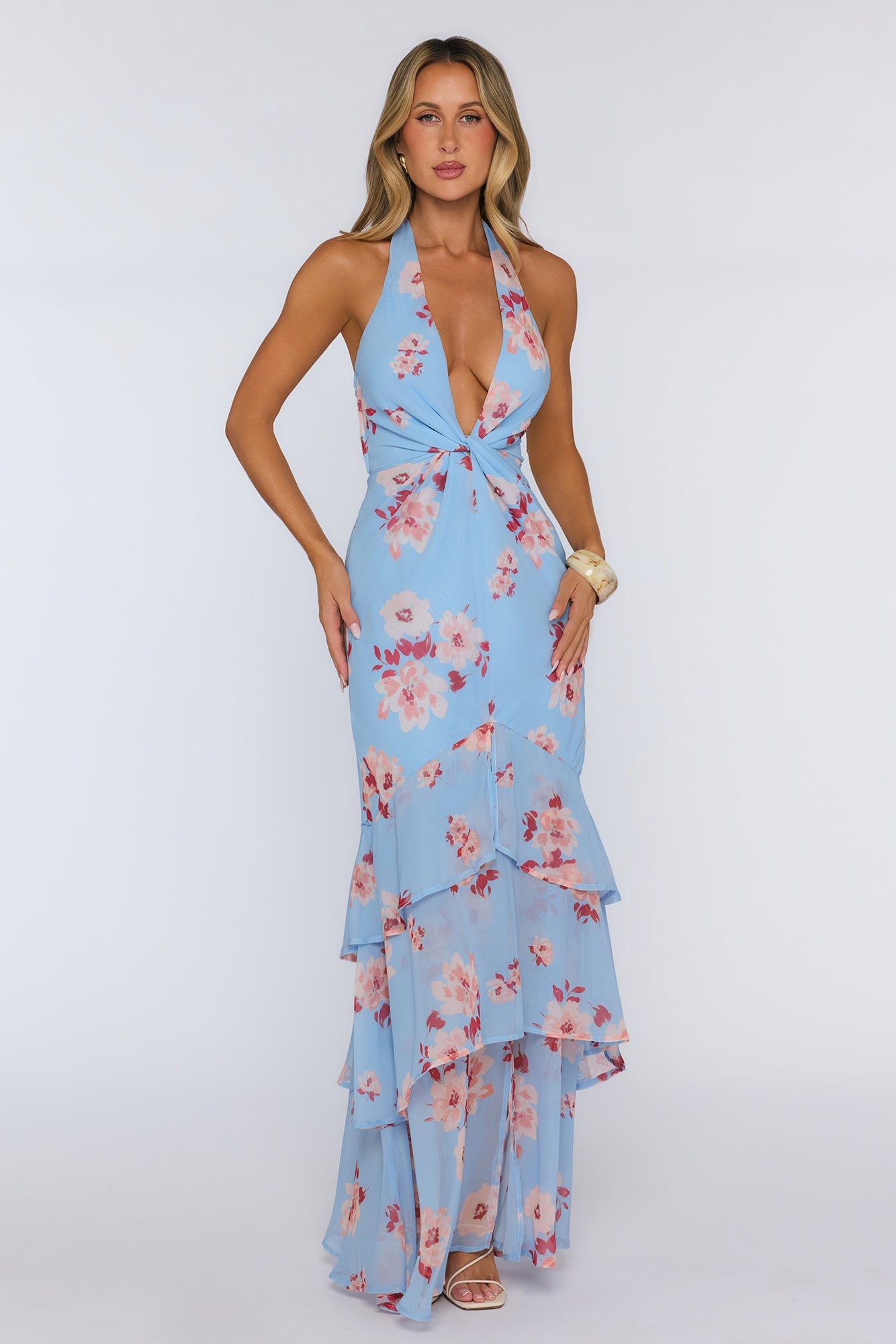 Winona Halter Maksi Elbise — Barzello