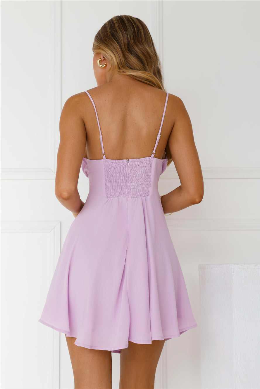 Wisteria Mini Elbise — Barzello