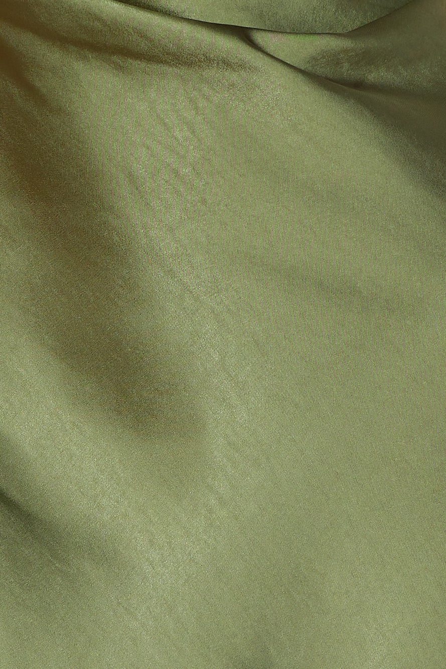 Wren Saten Midi Elbise — Barzello
