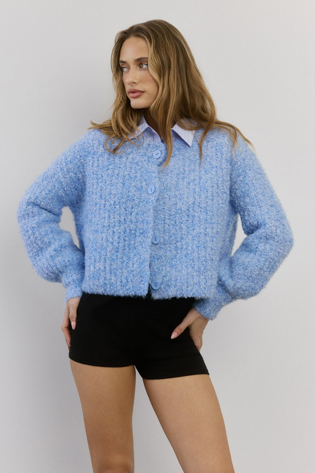 Yara Oversize Triko Hırka — Barzello