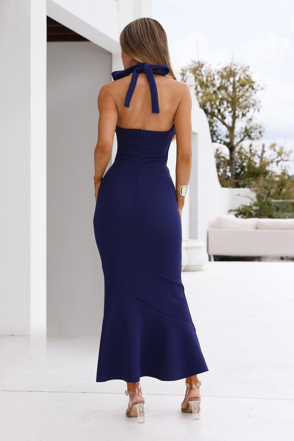 Zafira Halter Maksi Elbise — Barzello