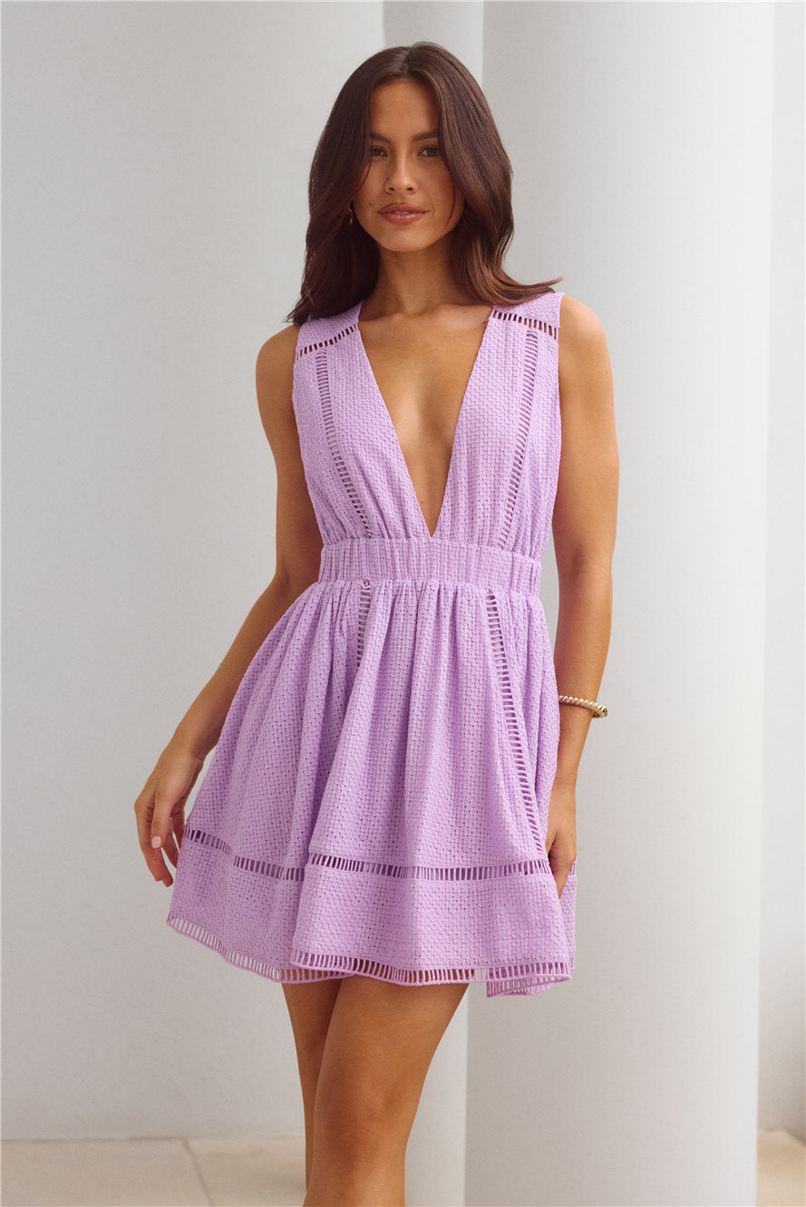 Zelia Nakışlı Mini Elbise — Barzello